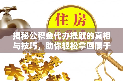 汤旺河揭秘公积金代办提取的真相与技巧，助你轻松拿回属于自己的钱