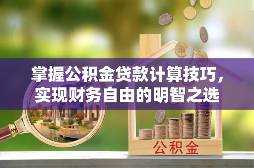 汤旺河掌握公积金贷款计算技巧，实现财务自由的明智之选