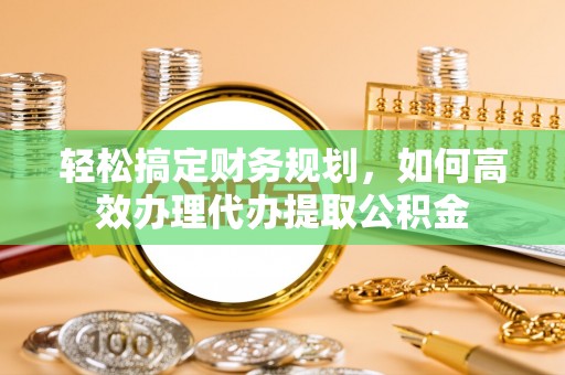 汤旺河轻松搞定财务规划，如何高效办理代办提取公积金