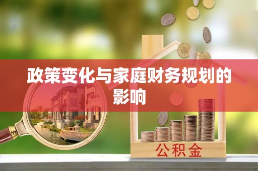 汤旺河政策变化与家庭财务规划的影响