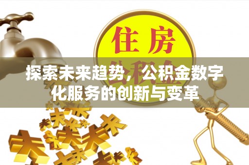 汤旺河探索未来趋势，公积金数字化服务的创新与变革