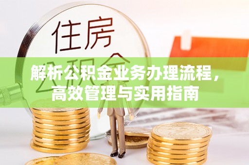 汤旺河解析公积金业务办理流程，高效管理与实用指南