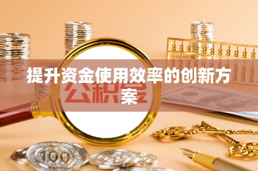 汤旺河提升资金使用效率的创新方案