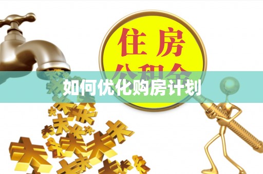 汤旺河如何优化购房计划