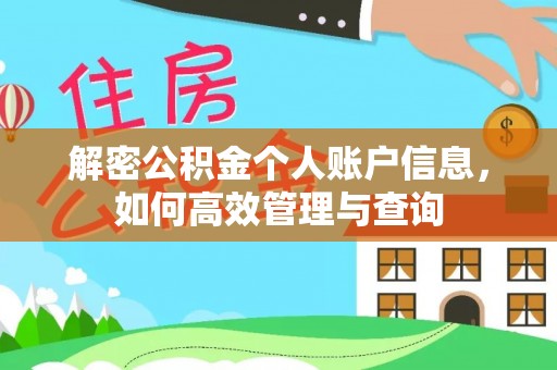 汤旺河解密公积金个人账户信息，如何高效管理与查询