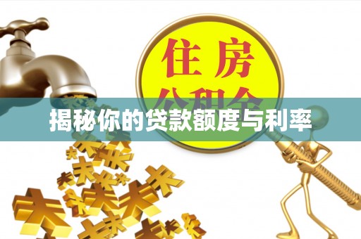 汤旺河揭秘你的贷款额度与利率