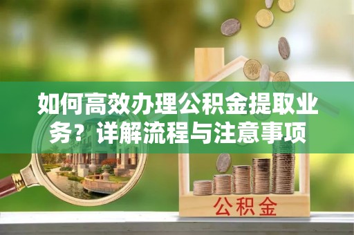 汤旺河如何高效办理公积金提取业务？详解流程与注意事项
