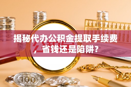 汤旺河揭秘代办公积金提取手续费，省钱还是陷阱？