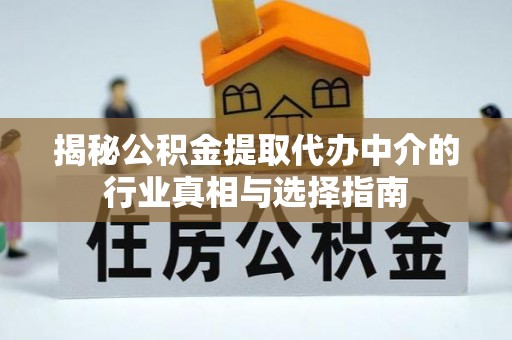 汤旺河揭秘公积金提取代办中介的行业真相与选择指南