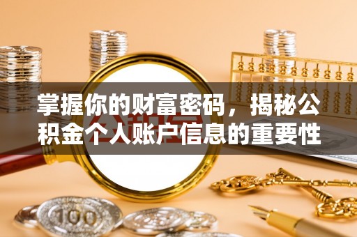 汤旺河掌握你的财富密码，揭秘公积金个人账户信息的重要性