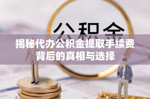 汤旺河揭秘代办公积金提取手续费背后的真相与选择