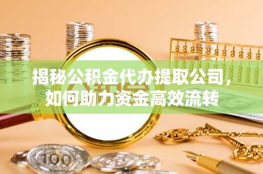 汤旺河揭秘公积金代办提取公司，如何助力资金高效流转
