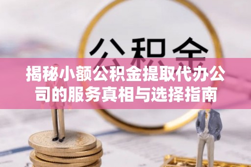 汤旺河揭秘小额公积金提取代办公司的服务真相与选择指南