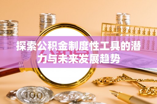 汤旺河探索公积金制度性工具的潜力与未来发展趋势