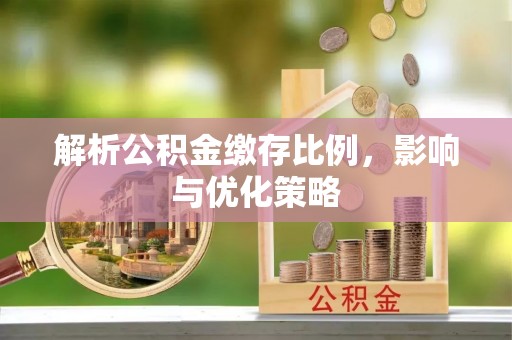 汤旺河解析公积金缴存比例，影响与优化策略