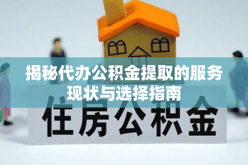 汤旺河揭秘代办公积金提取的服务现状与选择指南