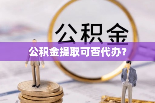 汤旺河公积金提取可否代办？