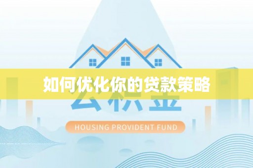 汤旺河如何优化你的贷款策略