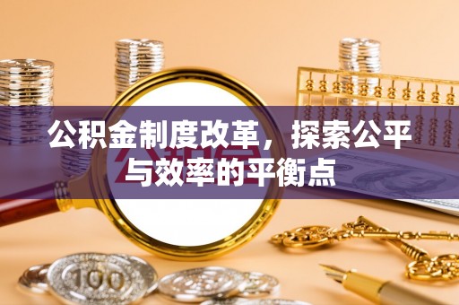 汤旺河公积金制度改革，探索公平与效率的平衡点