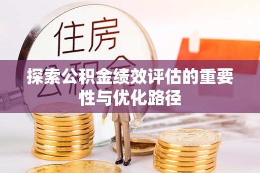 汤旺河探索公积金绩效评估的重要性与优化路径